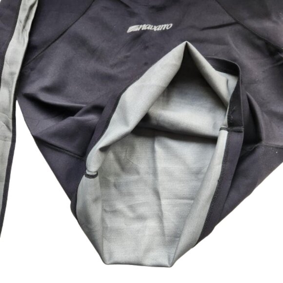 Navarro Men’s Swim Top Rash Guard Large Black Silver Mock Neck Made in Canada - Picture 4 of 6